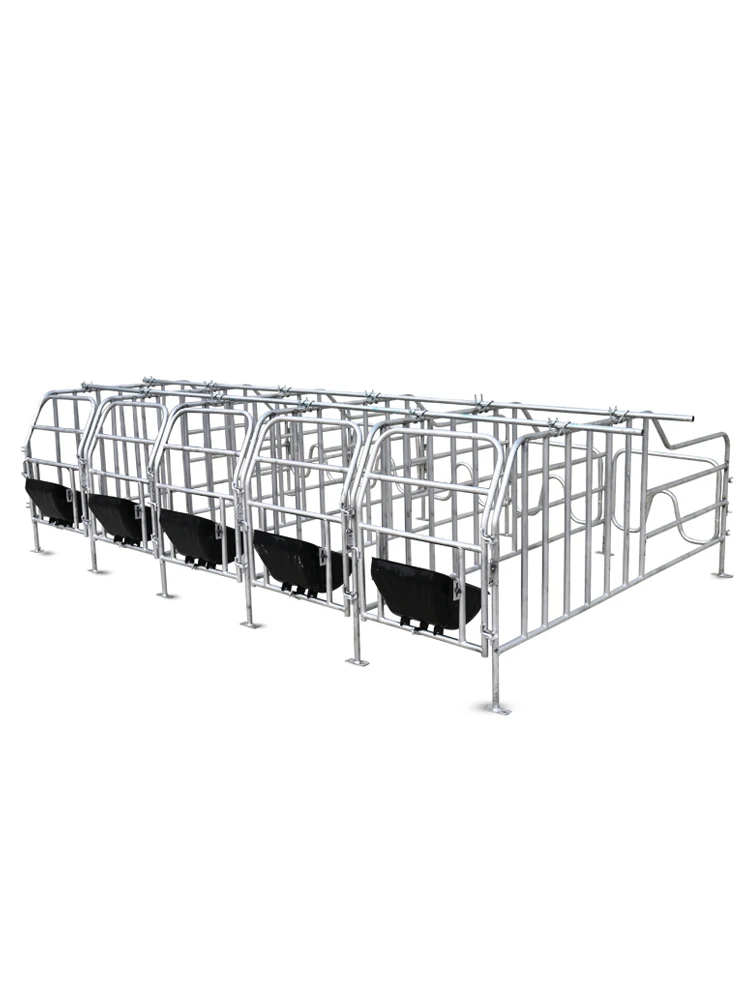 TT Customized Sow Anchor Bar 10-Seat Thickened Care Pig Maternity Bed Floor-Standing Farm Equipment Pig Fence