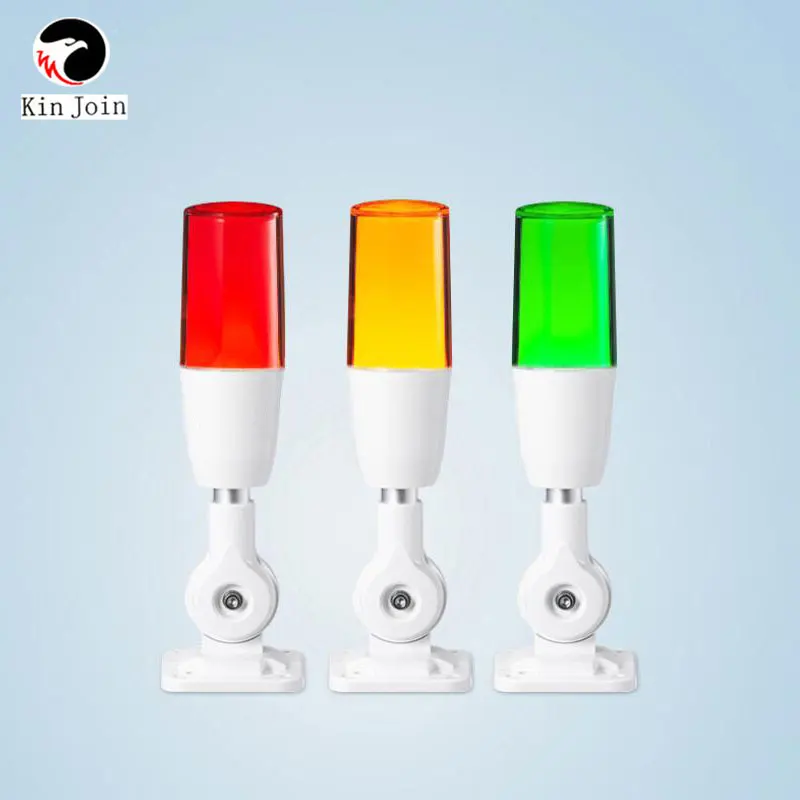 Industrial Signal Tower Safety Stack Alarm Light lamp Bulb Red Green Yellow Lamp LED White plastic indoor 1 layer with base