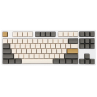 XDA V2 Dim Light White Shimmer Blank Set PBT for keyboard gh60 poker 87 tkl 104 ansi xd64 bm60 xd68 bm65 bm68 bm80 beige grey