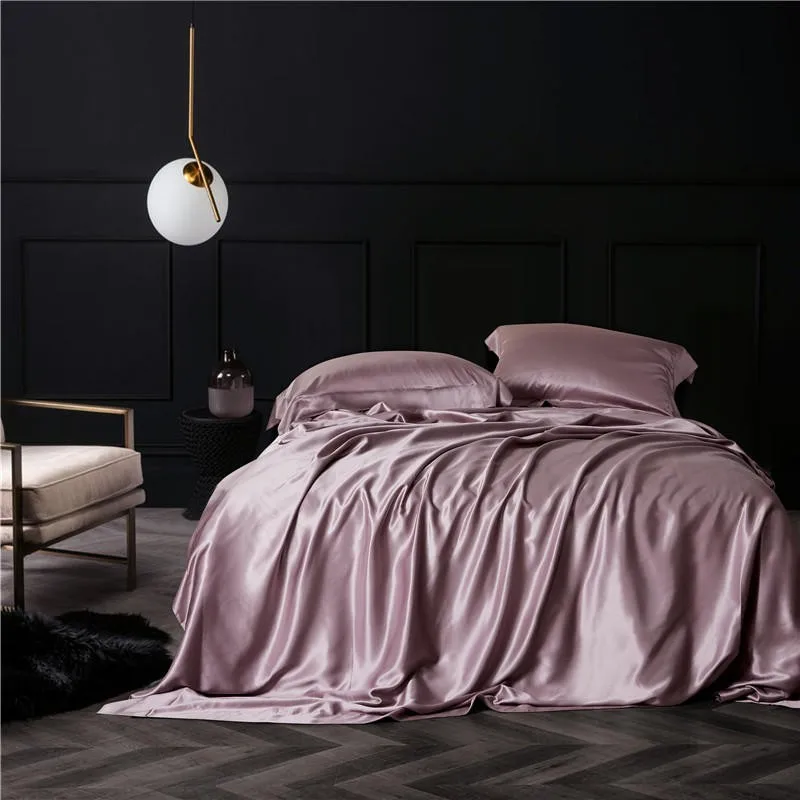 

100% Top Grade Mulberry Silk Duvet Cover,Both Sides 25 Momme Nature Silk with Zipper Comfy Soft,1pc Duvet Cover 2pc Pillowcases