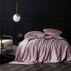 100% Top Grade Mulberry Silk Duvet Cover,Both Sides 25 Momme Nature Silk with Zipper Comfy Soft,1pc Duvet Cover 2pc Pillowcases