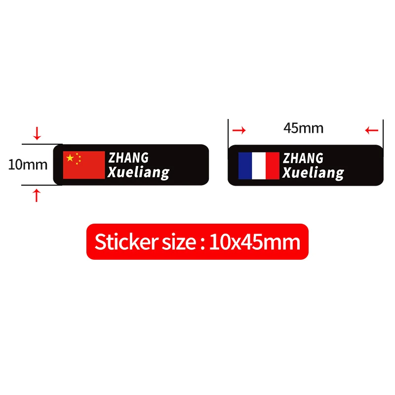 Custom Rider ID Stickers Road Bike Frame Flag Personal Name Mountain Bicycle Flag Name Custom Decals