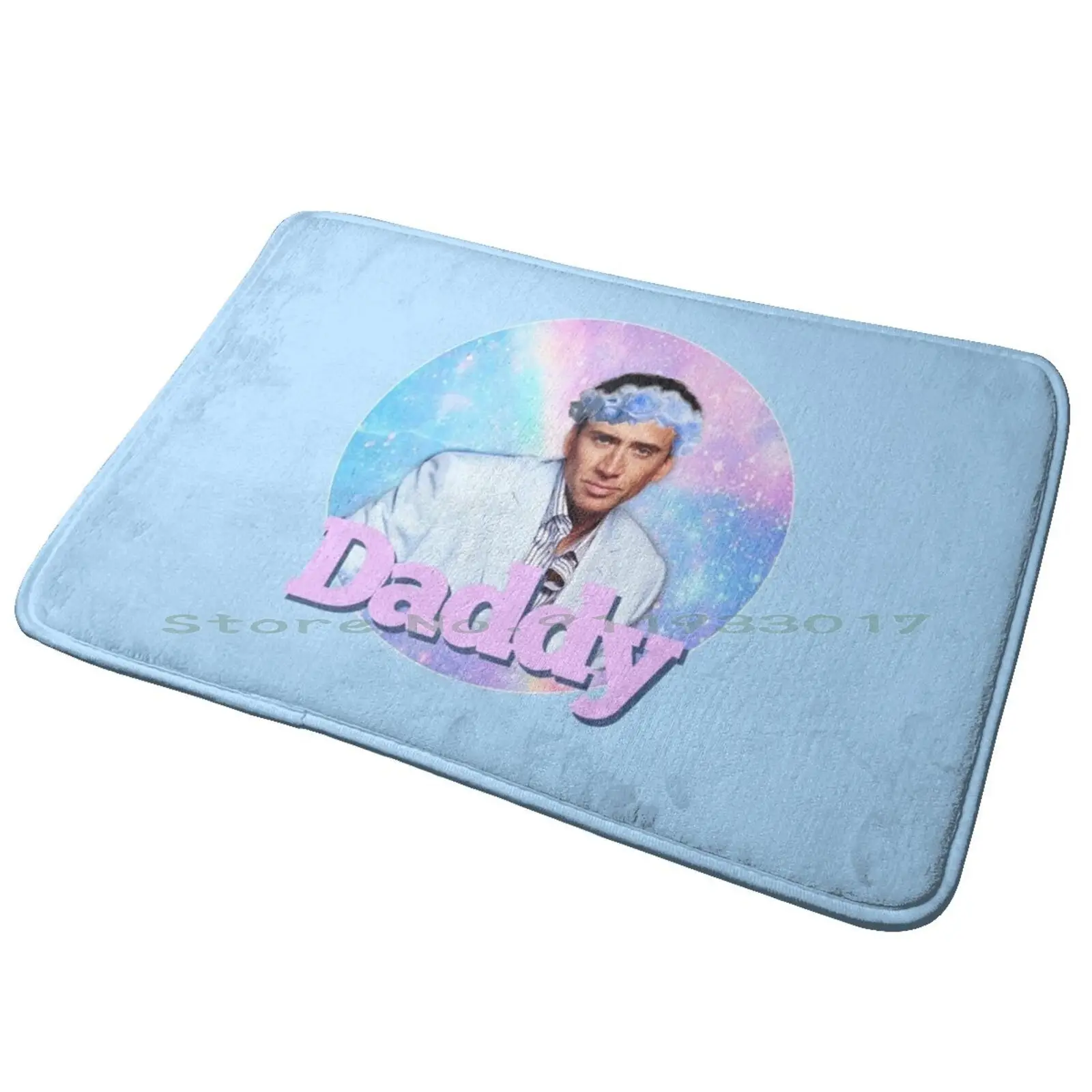 Daddy Entrance Door Mat Bath Mat Rug Nicolas Cage Nic Cage Daddy Ghost Rider National Treasure Tumblr Aesthetic Vsco Sugar