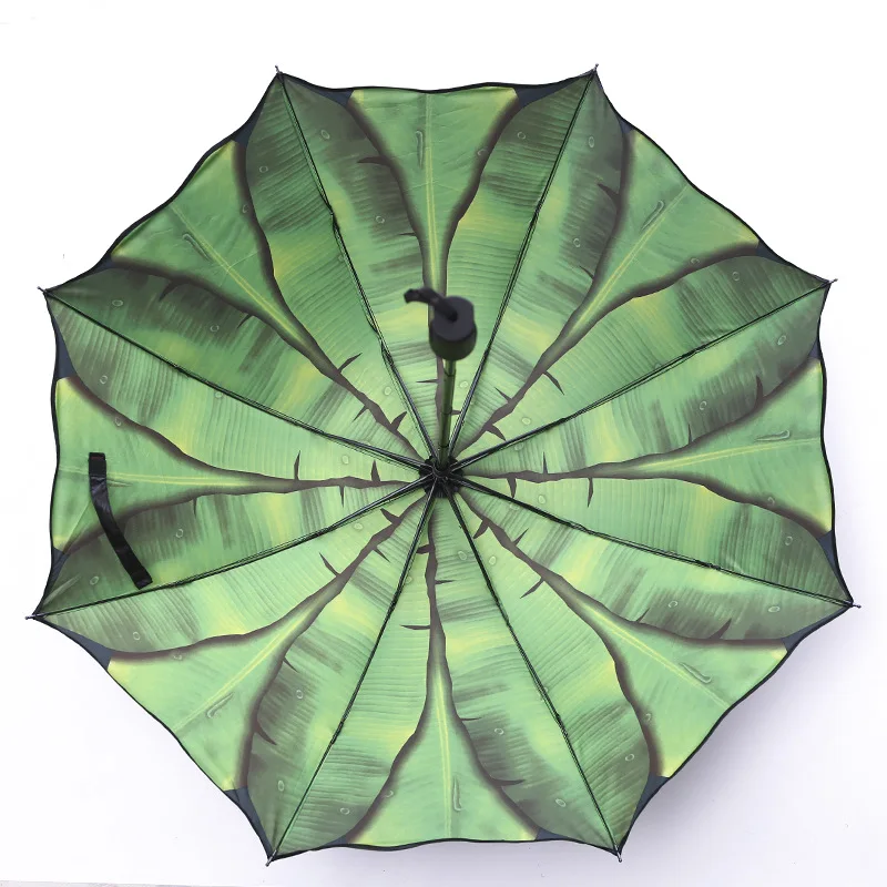 Banana Leaf Sunny Umbrella Manual Vinyl Sunscreen Sunshade Sun Umbrella Small Fresh  Gothic Umbrella  Sombrilla