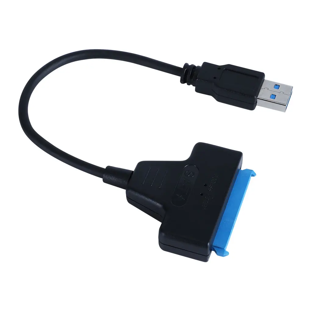 Usb 3.0 sata 3 cabo sata para usb 3.0 adaptador até 6 gbps suporte para 2.5 Polegada externo ssd hdd disco rígido 22 pinos cabo sata iii