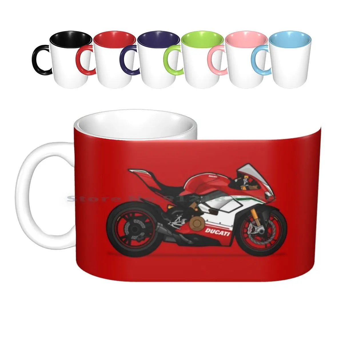 Panigale V4 Speciale Ceramic Mugs Coffee Cups Milk Tea Mug V4 Panigale Eicma 2017 Speciale Italian Bike Superbike Fograty Troy