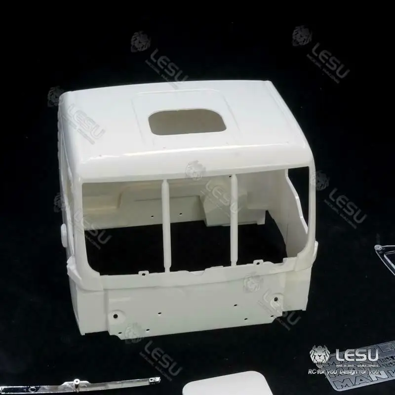 LESU 1/14 RC Plastic Cabin Set Car Shell Unpainted Unassembled for Dumper Truck DIY Tamiyaya TGS Model RC Toy Parts TH15876