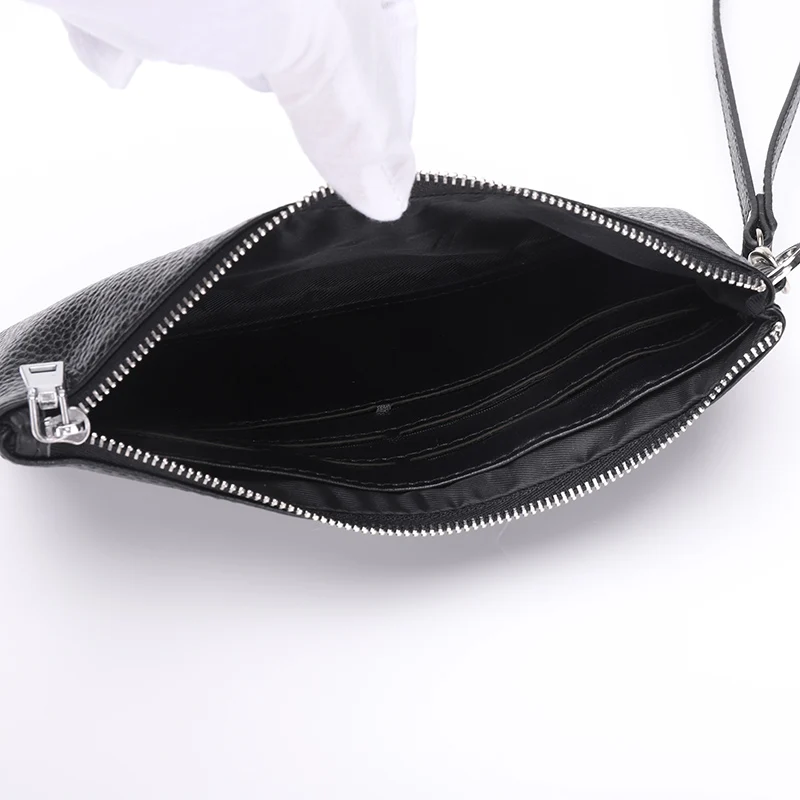 Genuine Leather Men Day Clutch Wallets Men\'s Clutch Bag Fashion Cowhide Men Clutches Purse Business Male Mobile Bag Wallets Bags