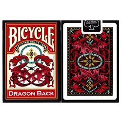 Bicycle Red Dragon Back Playing Cards Deck USPCC Collectible Poker Magic Card Games Magic Tricks Props for Professional Magician