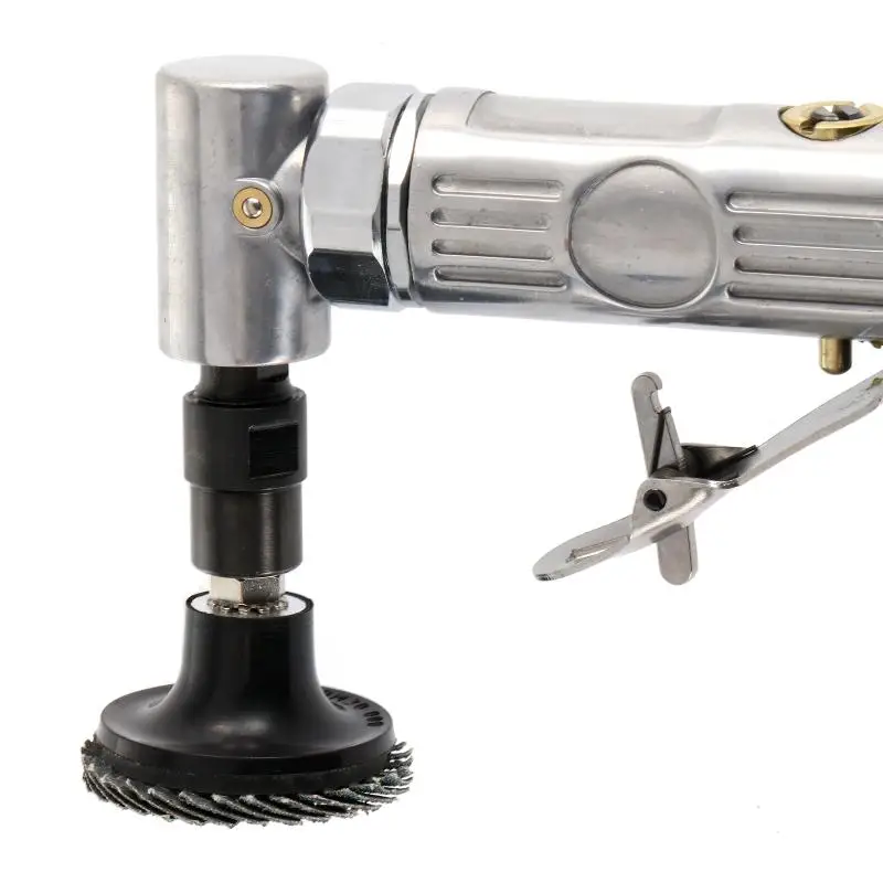 Imagem -06 - Air Angle Die Grinder Pneumático Grinding Machine Polidor Moinho Máquina de Gravura com Lixar Discos Tool Kit 90 Graus 4