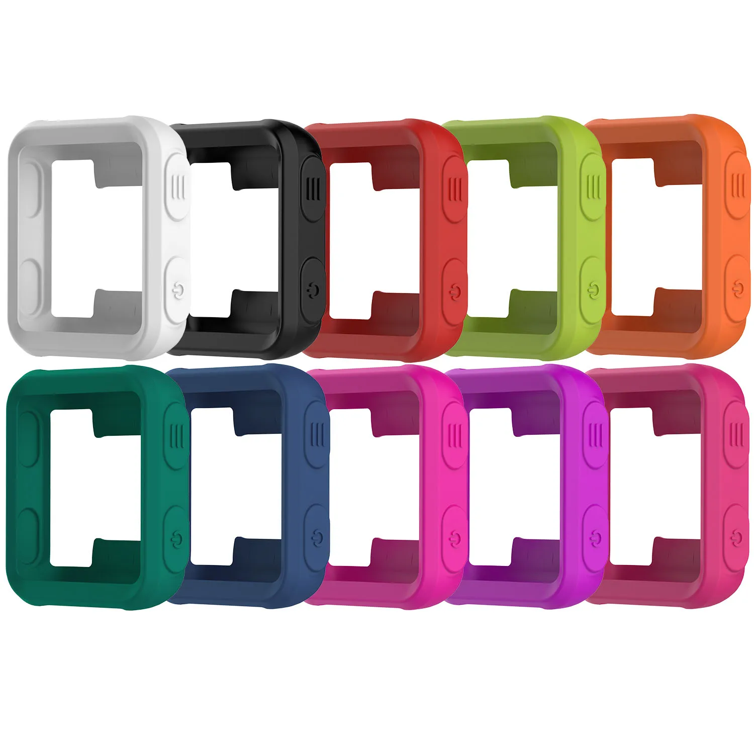 Capa de silicone colorido para garmin forerunner 35 tpu macio escudo protetor para abordagem caso s20