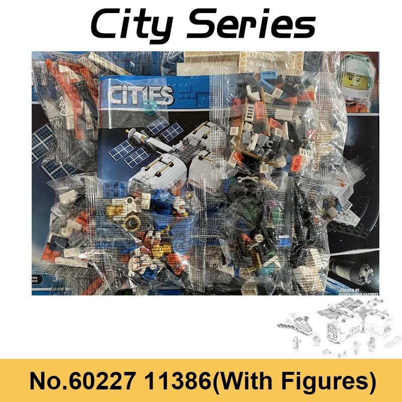 Space Series Lunar Lander Space Station Building Blocks Rocket Launch Base Spacecraft City Bricks Toys For Boy Christmas Gifts