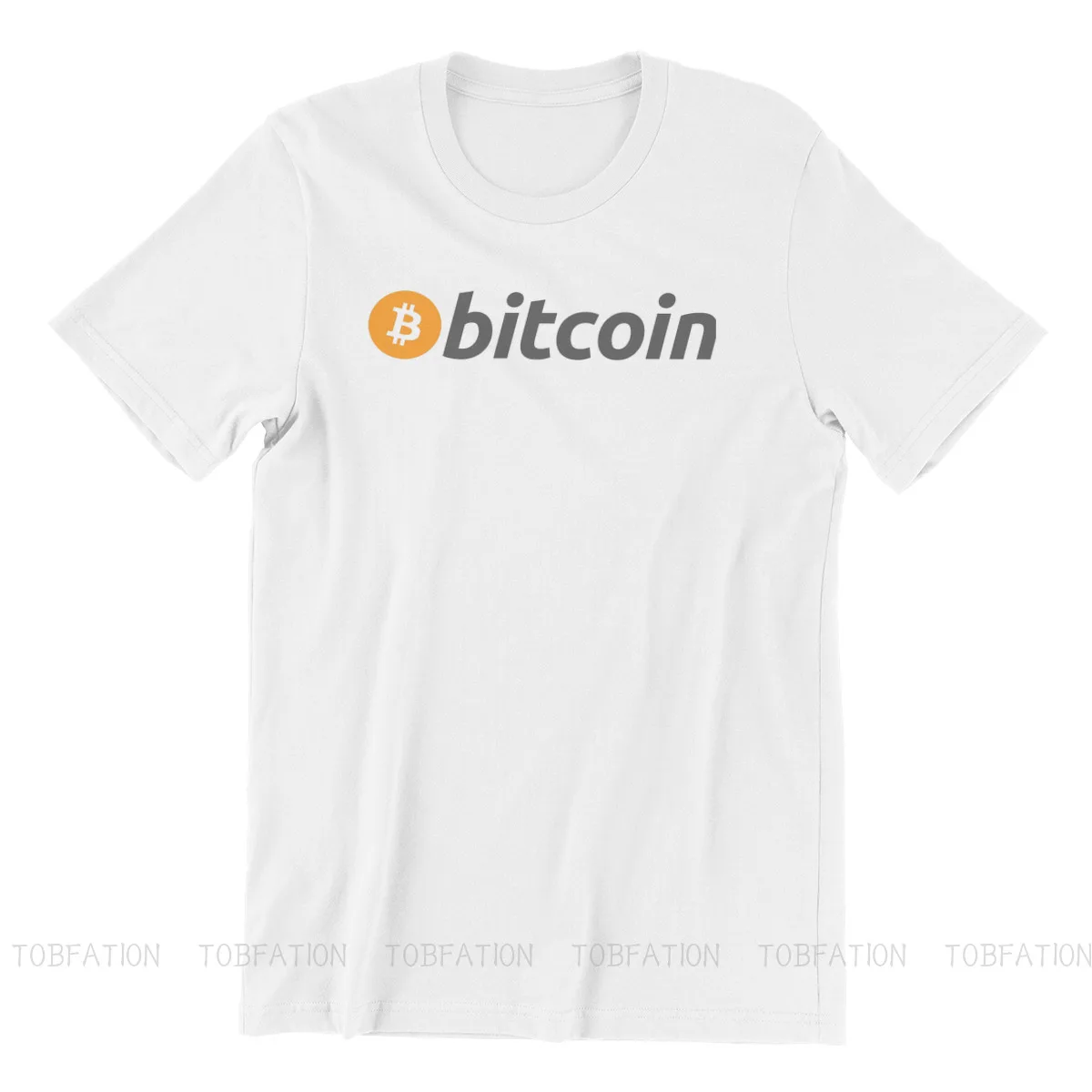 Bitcoin Sign Art Satoshi Nakamoto 2021 Classic Tshirt Crewneck Tops Big Size T Shirt Tees Pure Cotton Short Sleeve