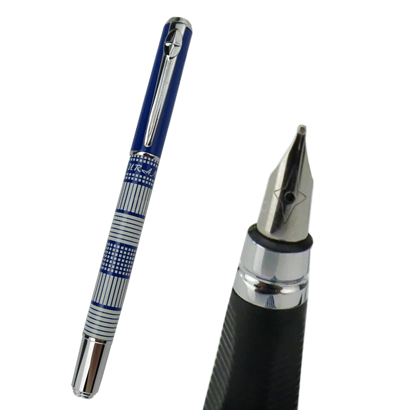 

Duke Unique Style Scotland Pattern Extra Fine Nib Fountain Pen Fashion Blue Color Gift Pen For Financial Pen