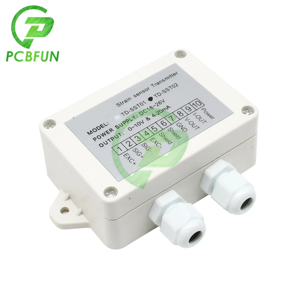 0-5V 0-10V 4-20mA Load Cell Sensor Amplifier Transmitter Strain Gauge Sensor Weigh Transmitter Amplifier Sensitivity 1.5-2.1MV/V