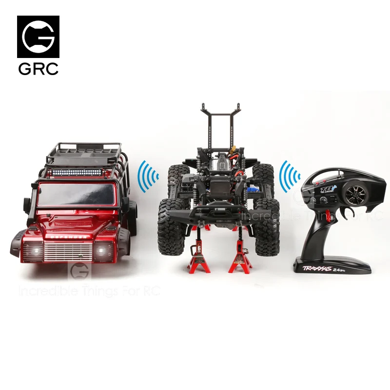 GRC 4-Channel Wireless SMD LED Control System Bluetooth connection Light For TRX-4 Defender Upgrade Option Parts #G150PD