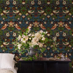 Retro American Country Wallpaper Chinese Pastoral Flower and Bird Tibetan Living Room Bedroom Background Customizable wallpaper