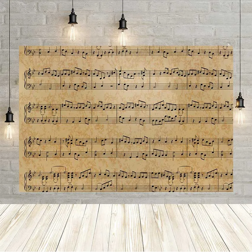 Avezano Sheet Music Backgrounds For Photography Baby Birthday Children Portrait Wedding Decor Backdrop Photo Studio Photoshoot