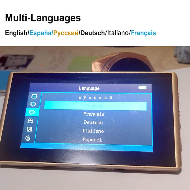 Видеоглазок для входной двери, камера с датчиком движения, монитор 4,3 дюйма, цифровое кольцо, дверной звонок, видео-глаз, безопасность, запись голоса