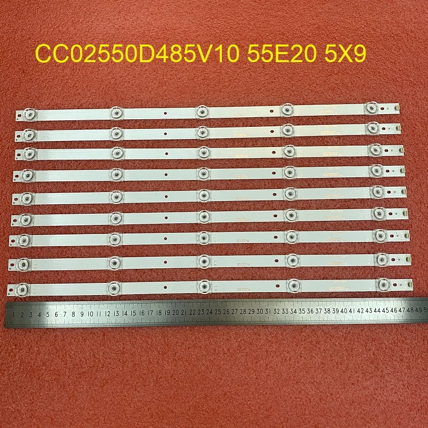 9pcs/set LED backlight strip for BAIRD T550HVN05.1 QT55I90IDLEDNC TI5511DLEDDS CC02550D485V10 55E20 5X9 5S1P