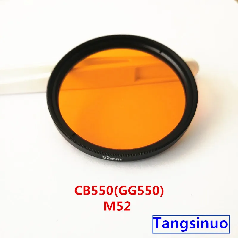 550nm IR Infrared Long Pass Filter Orange Optical Glass  CB550  GG550 for camera photography