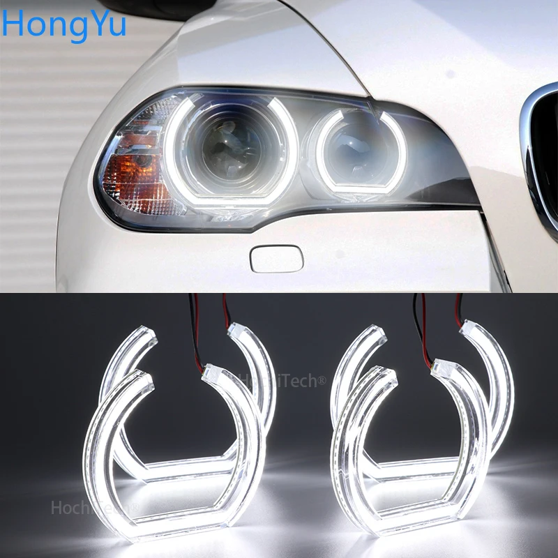 For BMW X5 E70 X5M X6 E71 E72 X6M 2008 2009 2010 2011-2014 Excellent DTM M4 Style led Angel Eyes kit  rings Ultra bright DRL