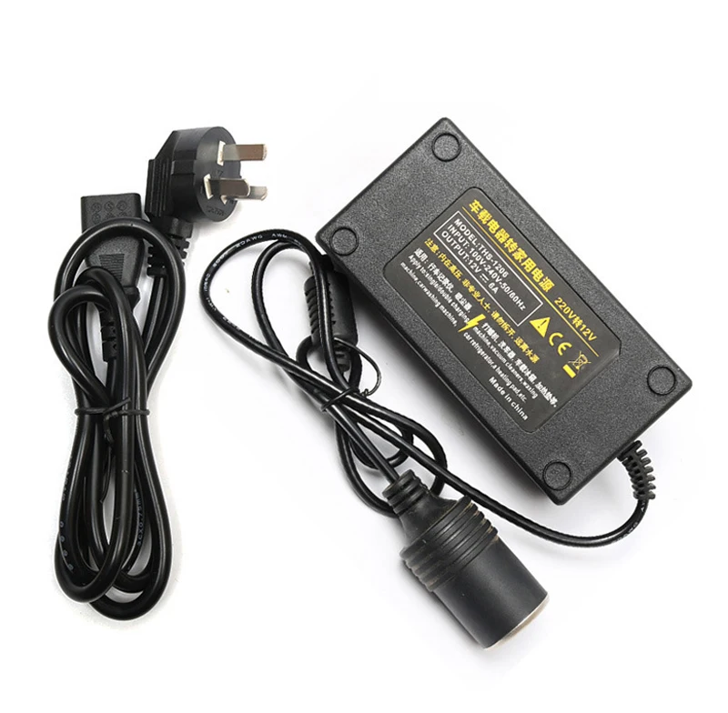 Adaptateur Secteur Voiture 100-240V Vers 12V/5A 60W - Convertisseur Allume-Cigare