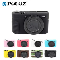 PULUZ Cover Case for Canon EOS G7 X Mark II Soft Silicone Rubber Camera Protective Body Cover Case Skin Yellow Camera Bag