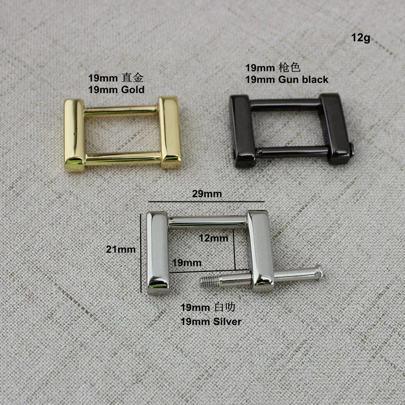 10pcs50pcs Zinc alloy bags metal fitting hardware accessories Luggage hardware accessories removable screws square metal buckles