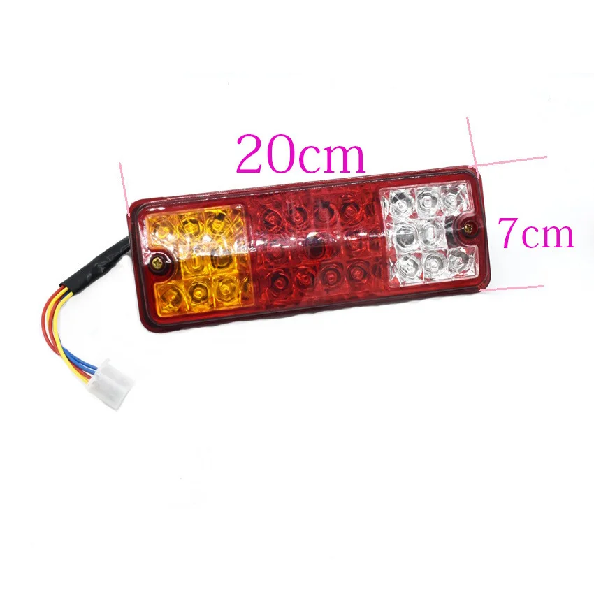 12-60V Electric vehicle tricycle taillight three-wheel car turn signal brake rear tail light Warning Indicator Lamp 2pcs