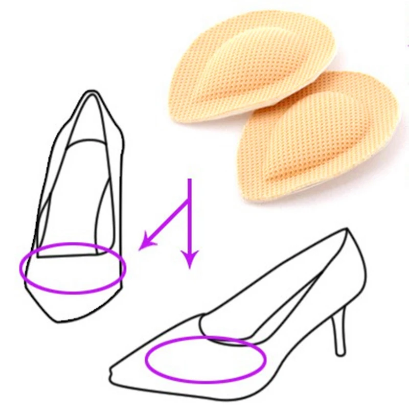 2pcs Silicone non-slip orthopedic insole high heels necessary before the palm rest insoles heel pad Air cushionX-13006