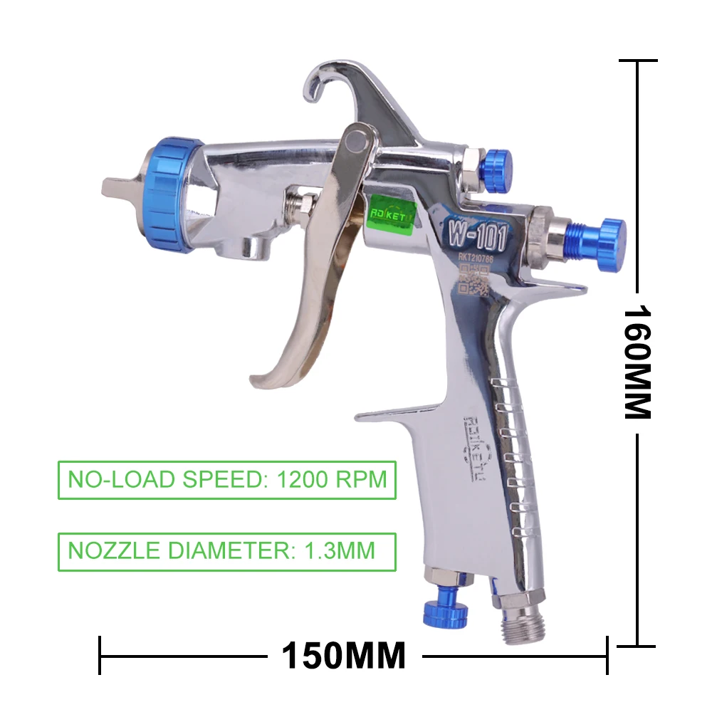 Paint Gun W101 Air Spray Gun Hand Manual Airbrush,1.0/1.3/1.5/1.8mm Japan quality, W-101 Paint Sprayer 400CC Plastic Tank