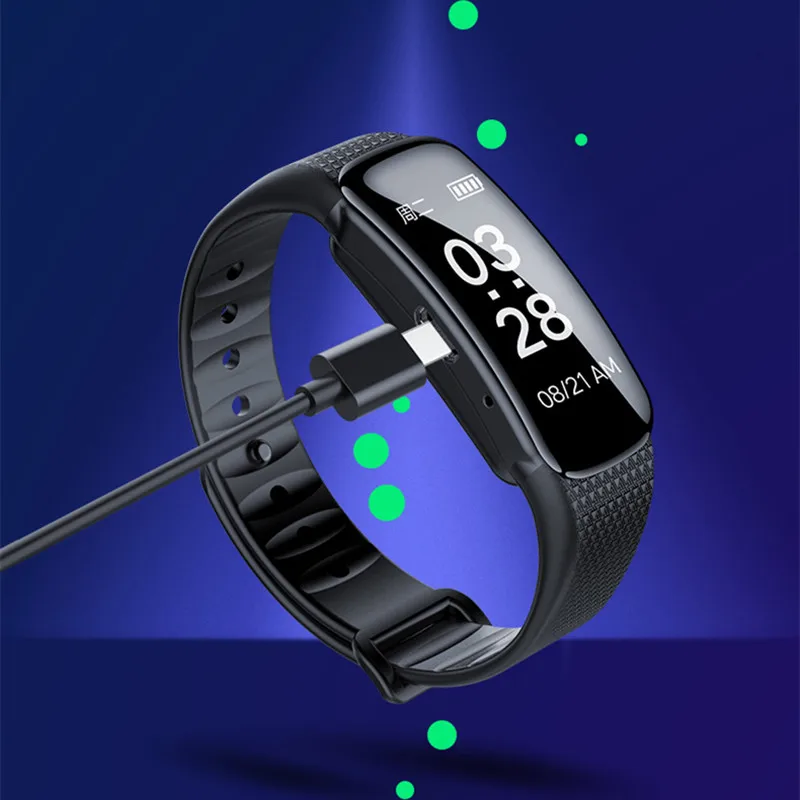 Digitale Voice Recorder Voice Activated Audio Opname Smart Horloge Armband Draagbare Mp3 Muziekspeler Sport Polsband Dictafoon