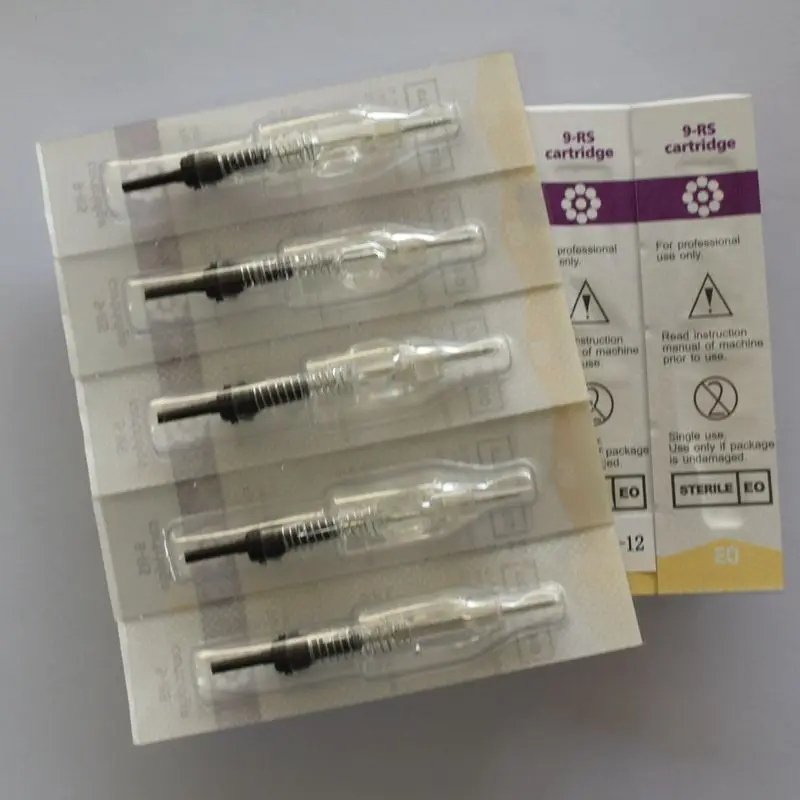 Tattoo Needles Cartridge 10Pcs Permanent Makeup Eyebrow Lip Embroidery Cartridge Needles Disposable for Electric Machine Tool