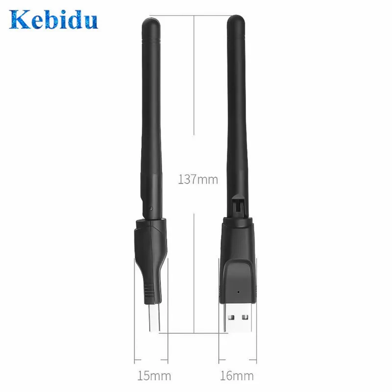 KEBIDU 150Mbps Wifi Adapter USB 2.0  WiFi Dongle MT-7601 Mini Wi-fi Receiver Wireless Network Card 802.11b/n/g Antenna wi fi