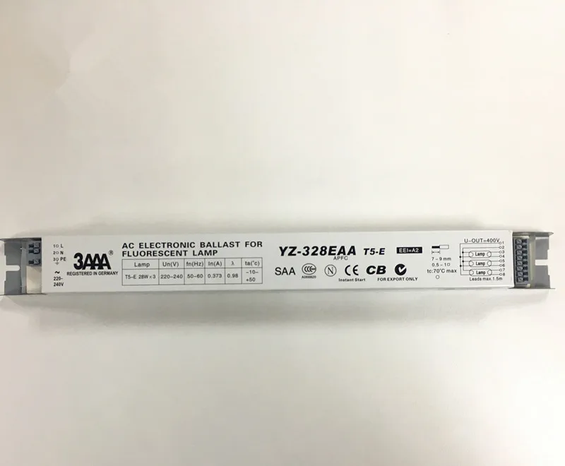 

3AAA YZ-328EAA T5 28W fluorescent tube special electronic ballast one to three rectifier