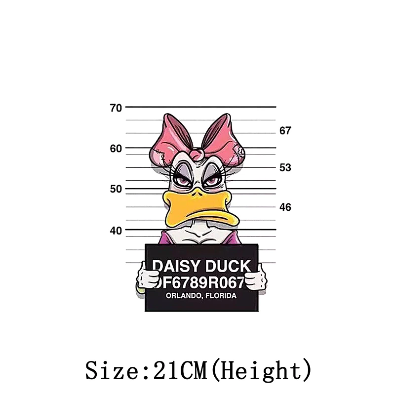 Mickey Minnie Mouse Patches for T Shirt Women Disney Funny Appliques for Clothing Fashion Female Heat Transfer Sticker for Cloth