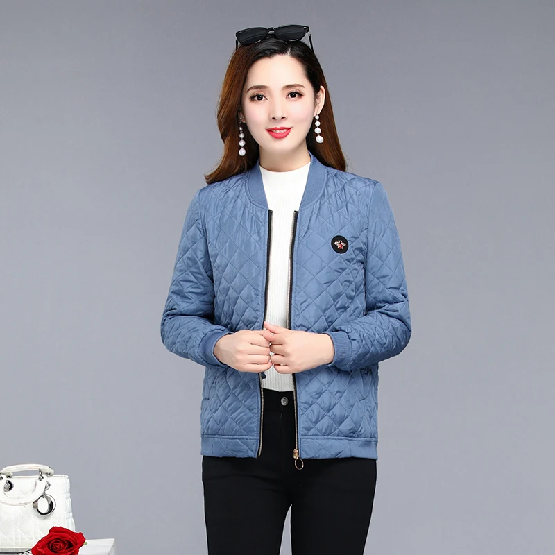 Jacket women2023 New Spring Autumn Winter thin quilted Bomber jackets coat Woman basic Parkas Outerwear  Female Clothings