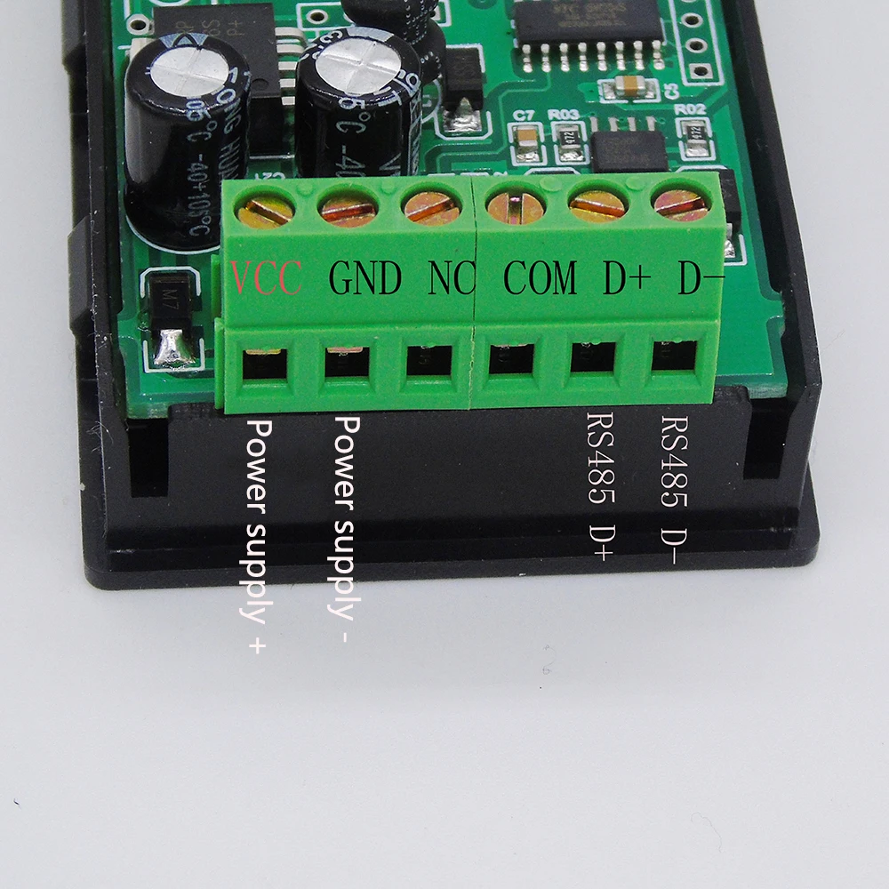 Taidacent RS485 Modbus Meter 0.8 inch Serial 4 Digit 7 Segment Display Digital Tube Display MODBUS-RTU Communication With Shell