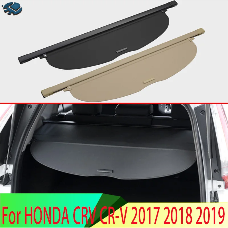 

Для HONDA CRV CR-V 2017 2018 2019, алюминий + холст, задняя крышка багажника, конфиденциальность, экран багажника, защитный щиток, аксессуары