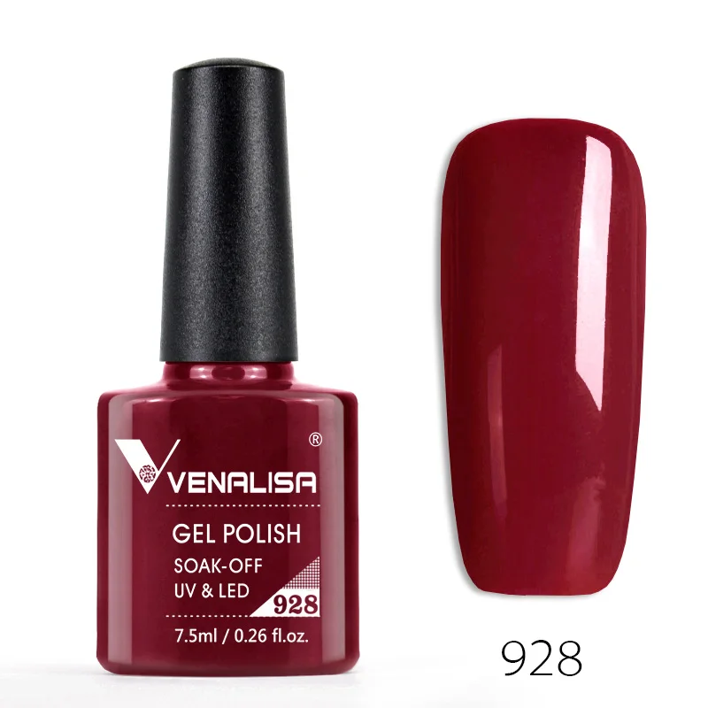 Venalisa Uña-esmalte en Gel para uñas, barniz para capa Base sin necesidad de limpiar, capa superior larga, cobertura completa, Color, 7,5 ml