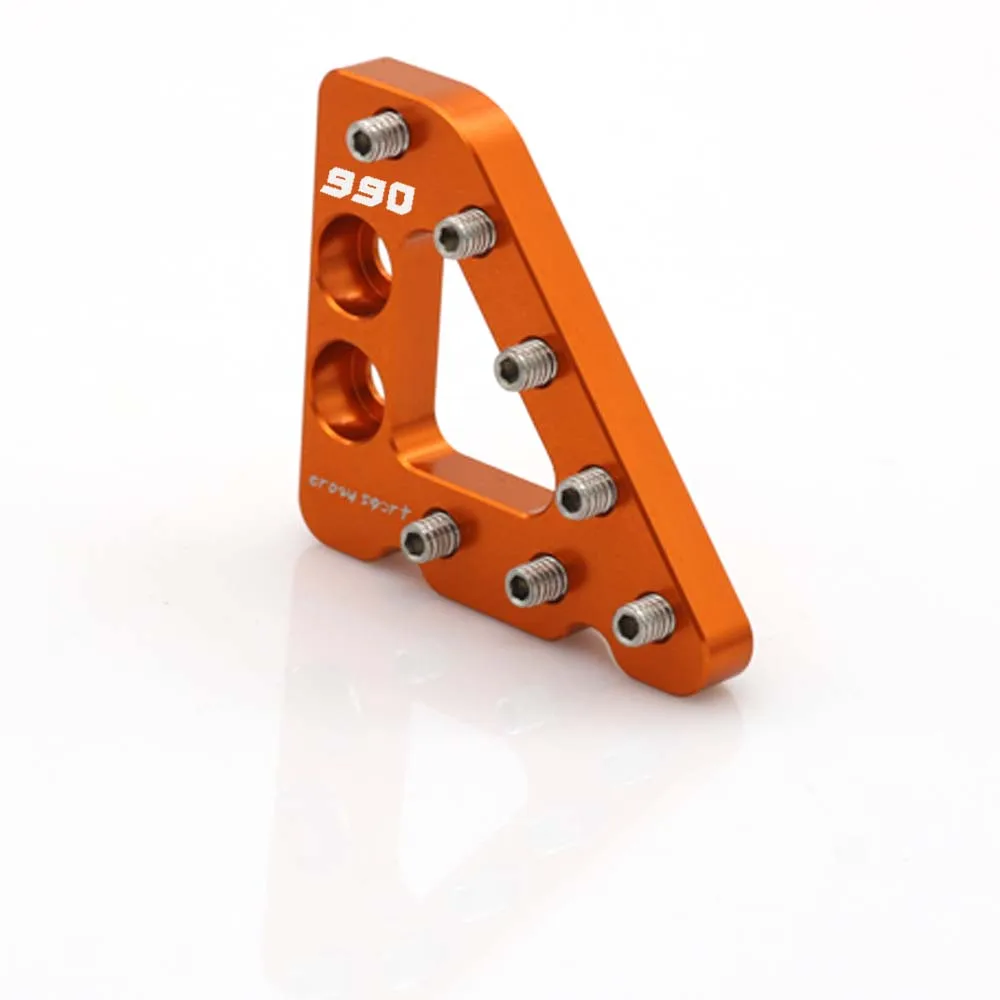 Rear Brake Pedal Step Plate For KTM 990 SUPERMOTO /R /SMT /ADVENTURE /S/R Logo Orange 2013 2012 2008 Motorcycle CNC Aluminum