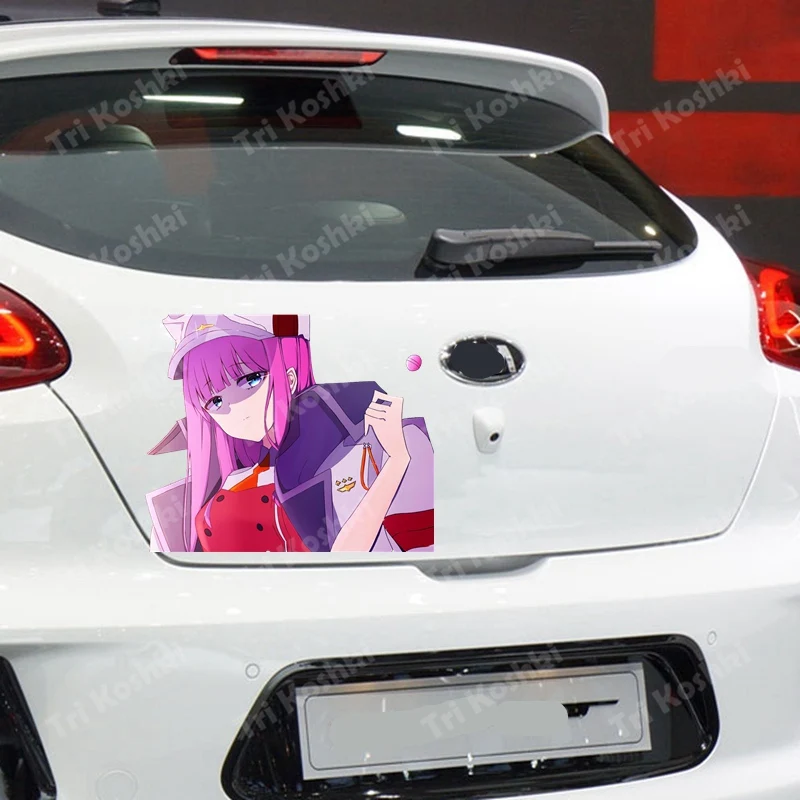 Tri Koshki KCS178 Anime cute Darling In The Franxx Zero Two Car Sticker PVC Colorful Decals Sticker on Car  Bumper