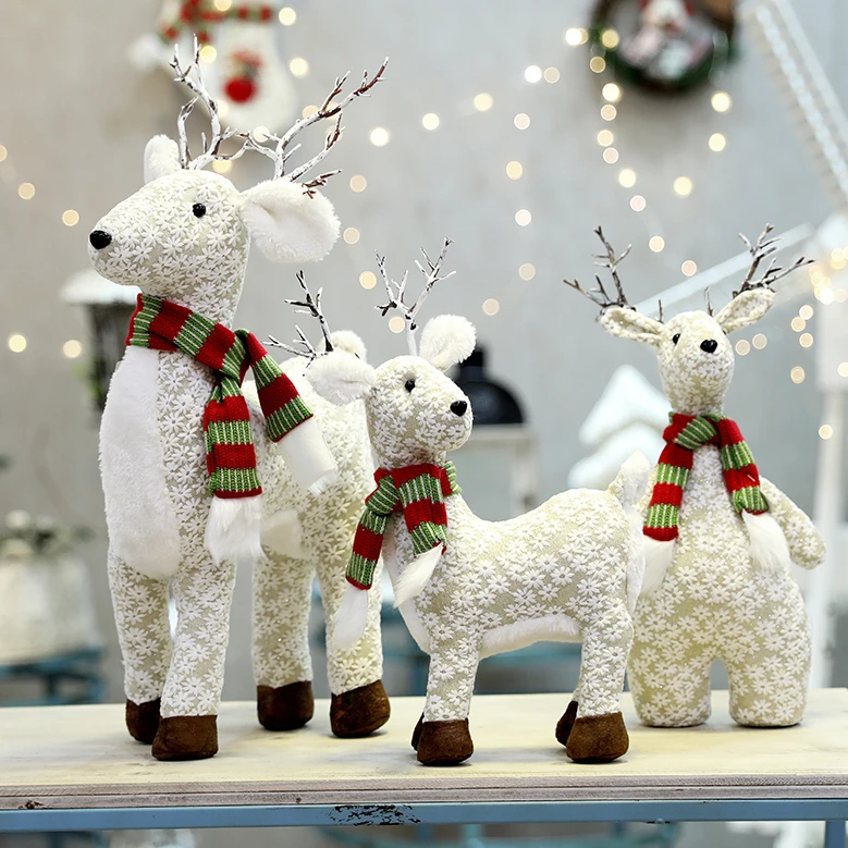 

2022 New Year Gift Christmas Elk Doll Ornaments Merry Christams Tree Decorations for Home Cristmas Decor Xmas Navidad Gifts