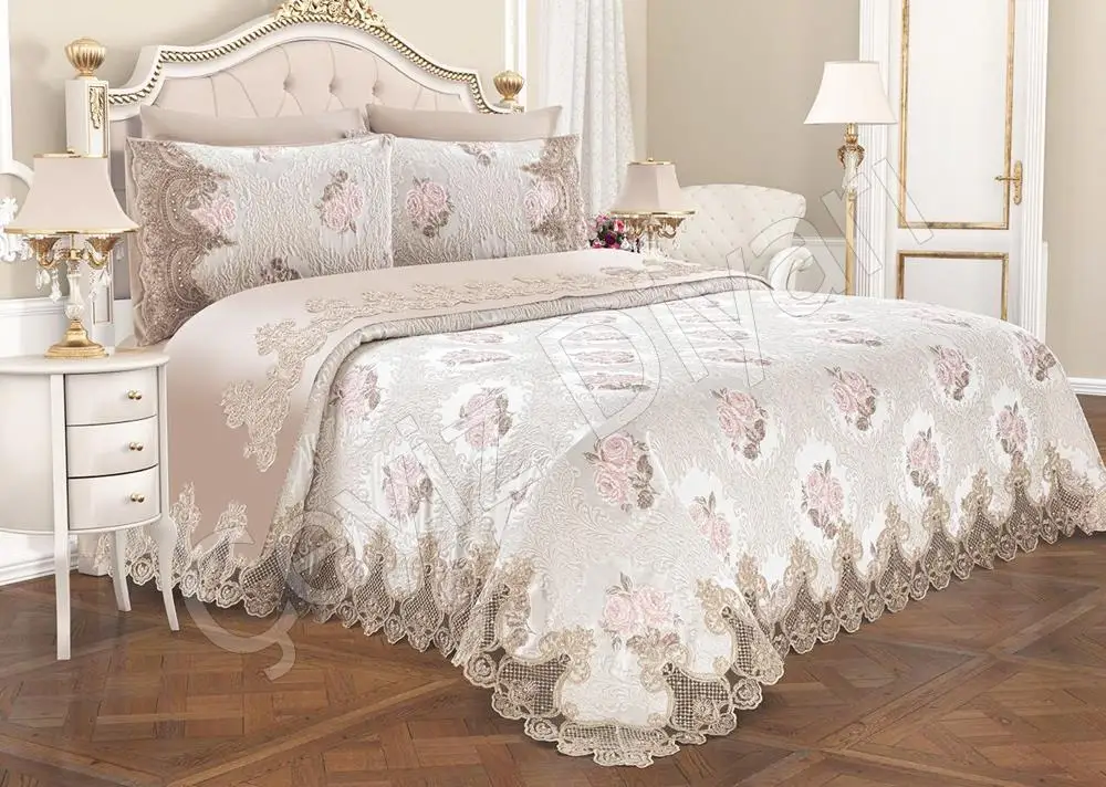 French Laced Roseart Pique Pack Beige