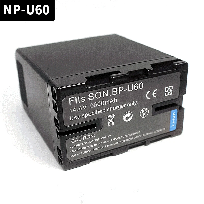 BP U60 Camera Battery for Sony BPU66 U30 U62 BPU65 BPU90 BP-U95 PMW-100 PMW-200 PMW-F3K PMW-EX1 PMW-EX1R Batterie 6600Mah