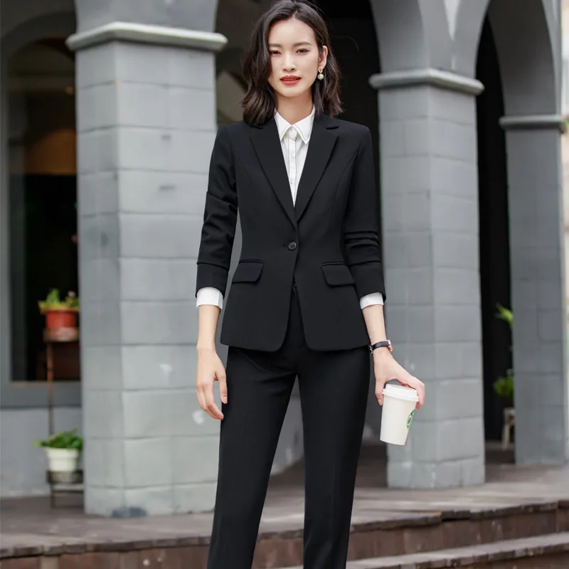 Business Suit Amazon Shopping Ladies Suit Women's Work Pant Suits OL Piece Set Business Interview Suit Business Suit Amazon Shopping Ladies Suit Women's Work Pant Suits OL Piece Set Business Interview Suit