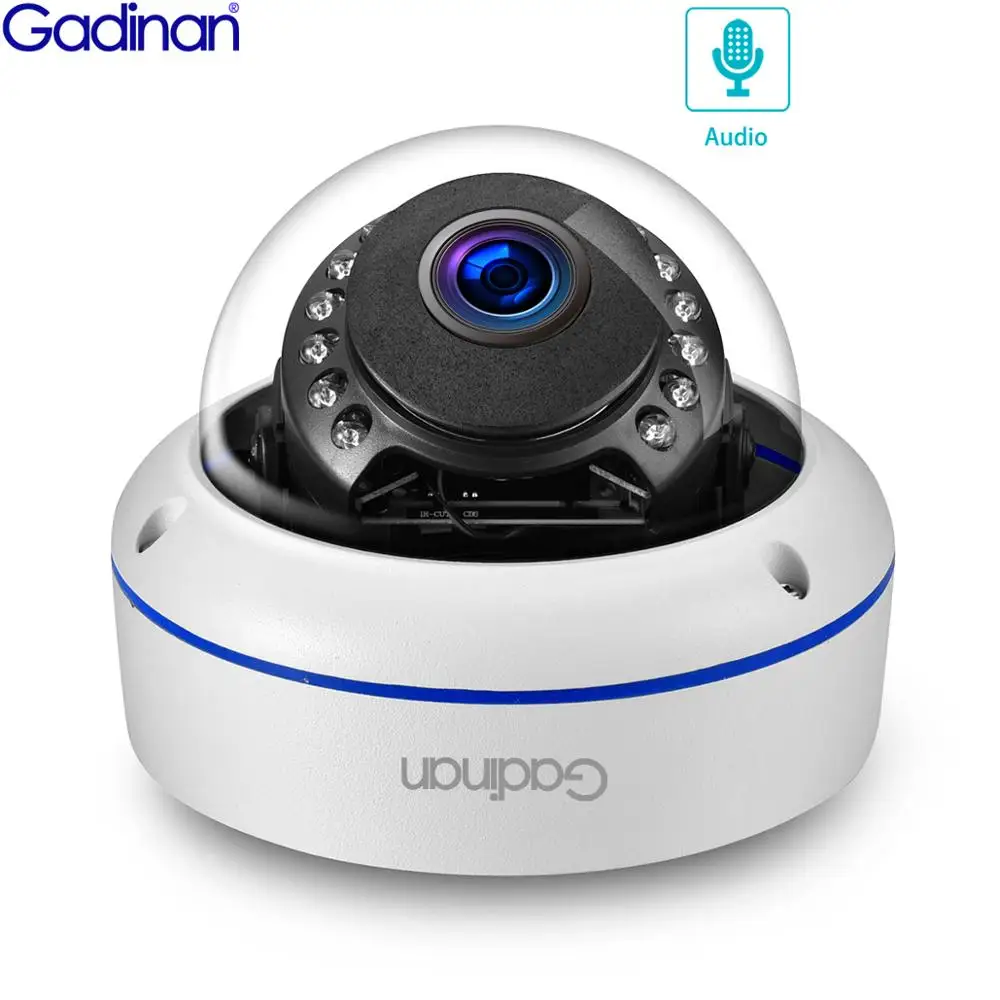 

Gadinan H.265+ 4K 8MP 5MP 4MP IP Camera 48V POE Dome Audio Record Outdoor VandalProof CCTV Security Video Surveillance Cam