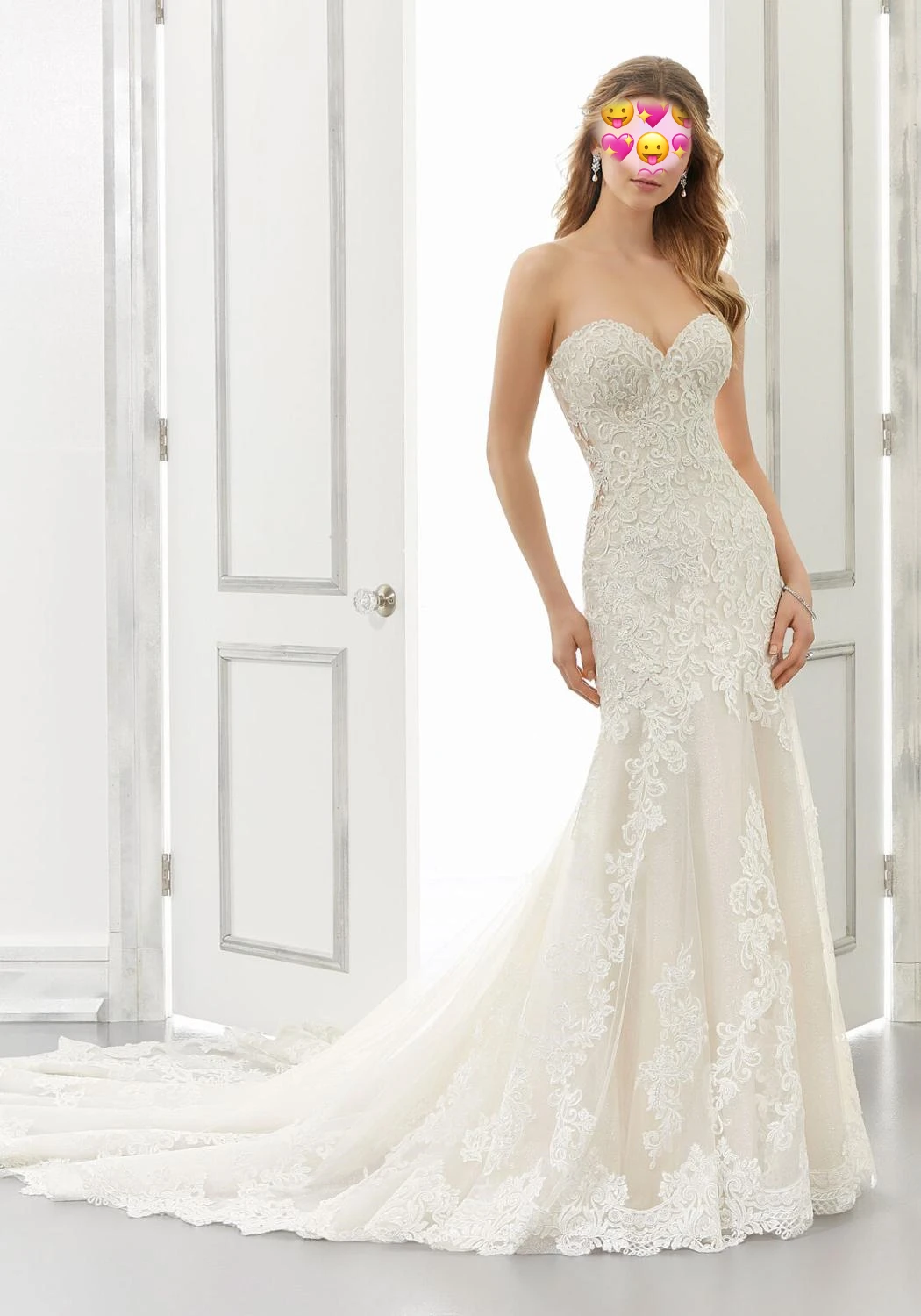 Sexy Low Back Meerjungfrau Hochzeit Kleid Spitze Mieder Brautkleider Elfenbein Tüll Appliques Schatz Lange Zug 2020 Freies Verschiffen