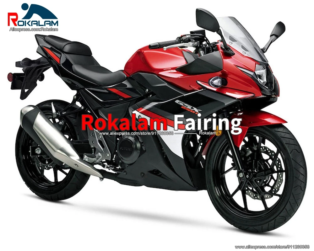 

Aftermarket Fairings For Suzuki GSX250R 2017 2018 GSX 250R 17 18 Red Black Autorbike Fairing Kits (Injection Molding)